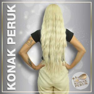 Fiber (Kanekalon) Sentetik Saç Peruk – Açık Krem Dalgalı (Fs1140)