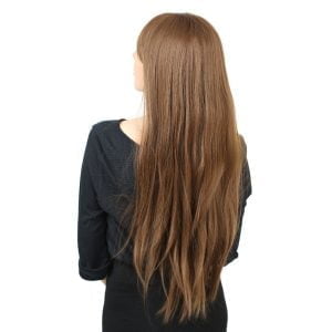 Fiber Sentetik Uzun Düz Kahküllü Peruk - Kumral 9 Fiber Sentetik Uzun Düz Kahküllü Peruk - Kumral