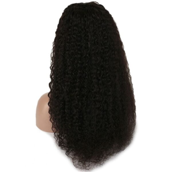 Gerçek Front Lace Tül Peruk - Afro Dalgası - Siyah 80-85Cm