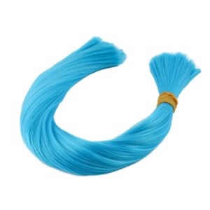 Petrol Mavi Renkli Sentetik Boğum Saç - 1Kg
