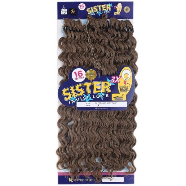 Sister Afro Dalgası Saç - Açık Kahve 8