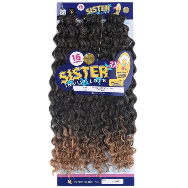 Sister Afro Dalgası Saç - Siyah Karamel Ombreli T1B/27