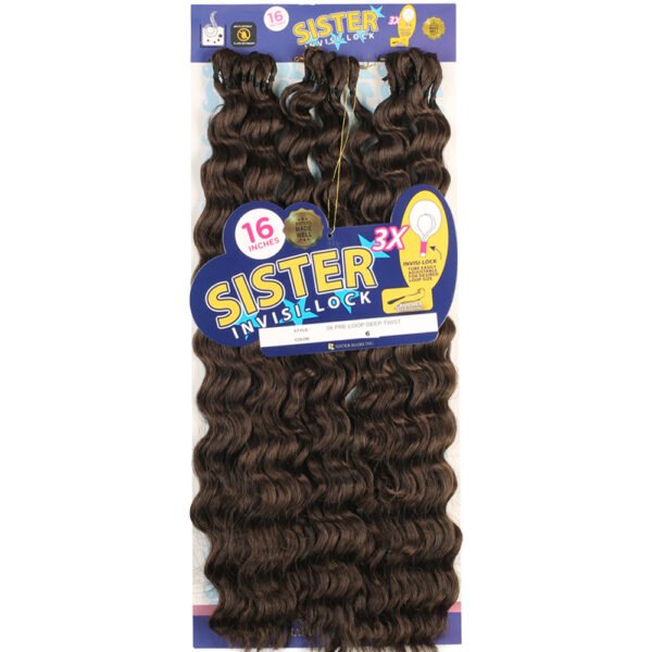 Sister Afro Dalgası Saç - Kumral 6