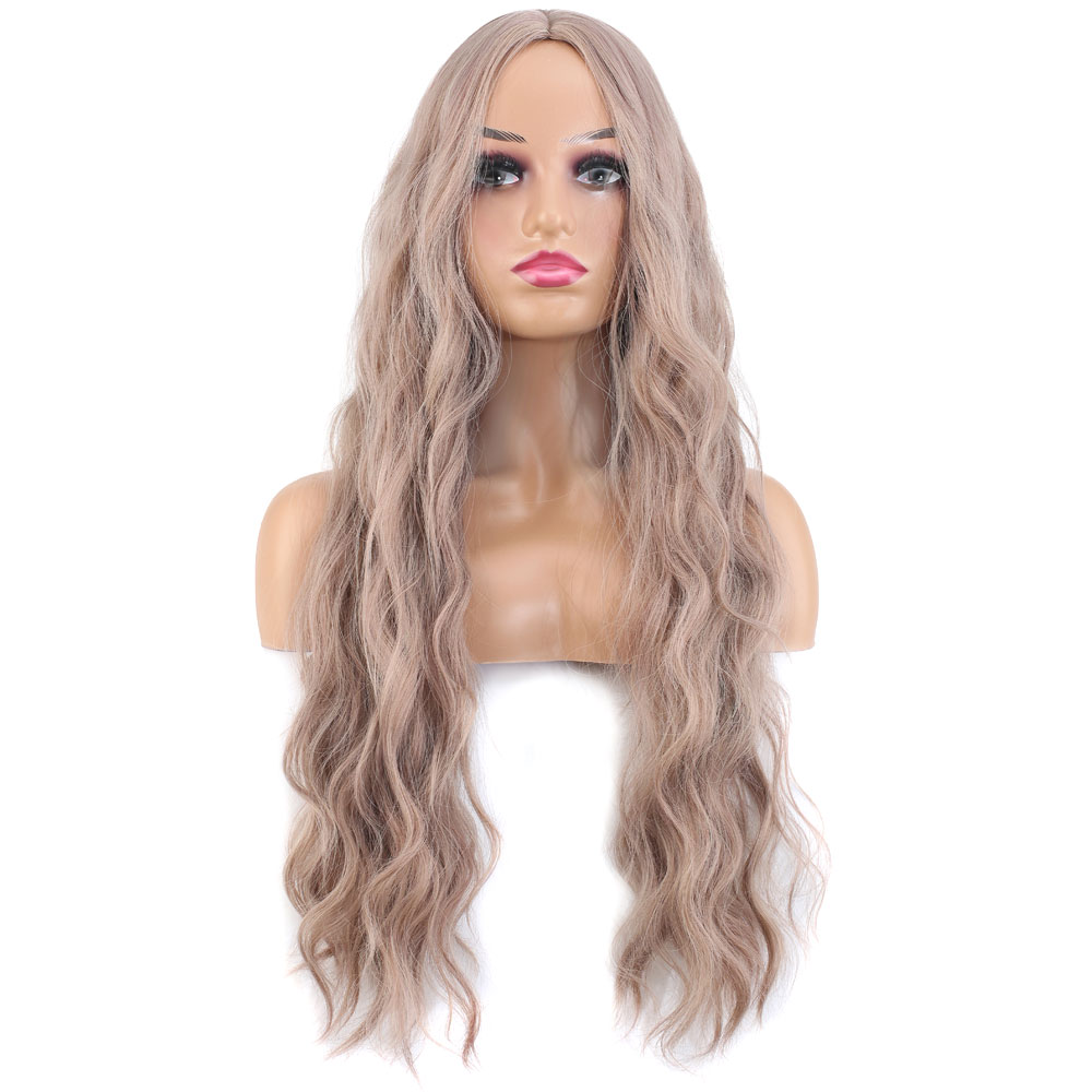 Uzun Su Dalgası Fiber Sentetik Peruk - Küllü Bebek Sarı 3 Uzun Su Dalgası Fiber Sentetik Peruk - Küllü Bebek Sarı