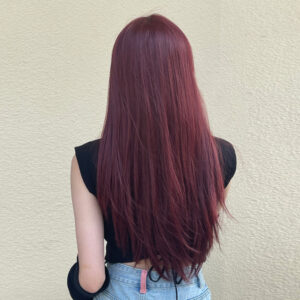 Kızıl Kahverengi Düz Tül Peruk 14 Kızıl Kahverengi Düz Tül Peruk