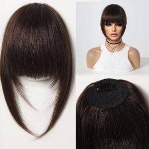 Yoğun Gerçek Saç Perçem - Koyu Kestane 9 Yoğun Gerçek Saç Perçem - Koyu Kestane