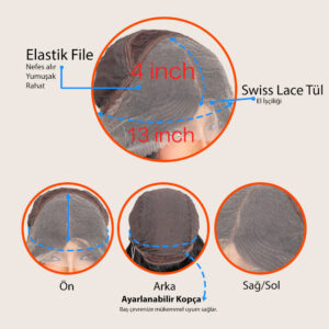 Açık Balköpüğü Ekstra Uzun Fiber Sentetik Dalgalı Tül Peruk 13 Açık Balköpüğü Ekstra Uzun Fiber Sentetik Dalgalı Tül Peruk