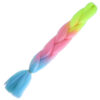 Afrika Örgülük Ombreli Sentetik Saç 100 Gr. - Neon Sarı / Pembe / Açık Mavi 2 Afrika Örgülük Ombreli Sentetik Saç 100 Gr. - Neon Sarı / Pembe / Açık Mavi