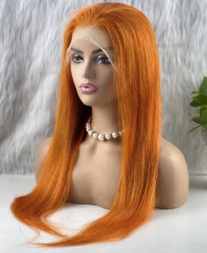 Gerçek Front Lace Tül Peruk - Düz - Canlı Bakır 70-75Cm 10 Gerçek Front Lace Tül Peruk - Düz - Canlı Bakır 70-75Cm