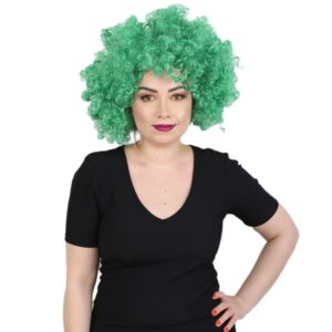 Animasyon Parti Ve Palyaço Peruğu - Koyu Yeşil 8 Animasyon Parti Ve Palyaço Peruğu - Koyu Yeşil