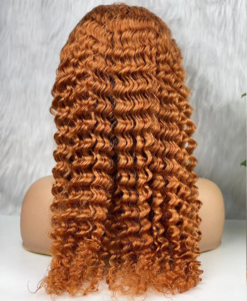 Gerçek Front Lace Tül Peruk - Afro Dalgalı - Bakır 70-75Cm 7 Gerçek Front Lace Tül Peruk - Afro Dalgalı - Bakır 70-75Cm - Görsel 5