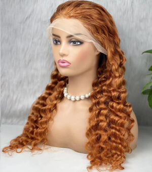 Gerçek Front Lace Tül Peruk - Yoğun Dalgalı - Bakır 70-75Cm 11 Gerçek Front Lace Tül Peruk - Yoğun Dalgalı - Bakır 70-75Cm