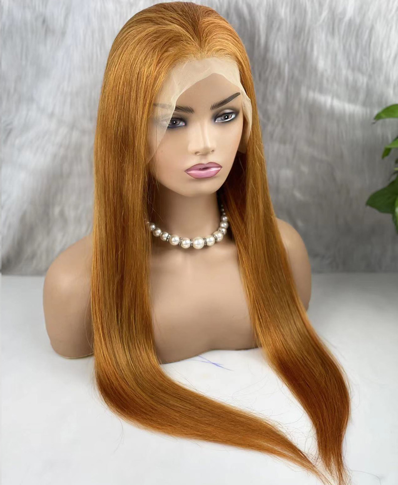 Gerçek Front Lace Tül Peruk - Düz - Bakır 70-75Cm 5 Gerçek Front Lace Tül Peruk - Düz - Bakır 70-75Cm - Görsel 3