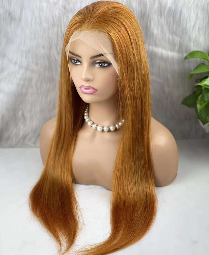 Gerçek Front Lace Tül Peruk - Düz - Bakır 70-75Cm 6 Gerçek Front Lace Tül Peruk - Düz - Bakır 70-75Cm - Görsel 4