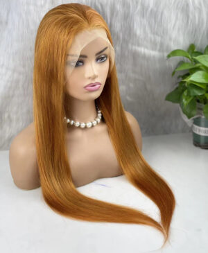 Gerçek Front Lace Tül Peruk - Düz - Bakır 70-75Cm 12 Gerçek Front Lace Tül Peruk - Düz - Bakır 70-75Cm