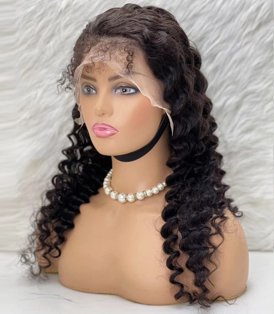 Gerçek Front Lace Tül Peruk - Derin Dalgalı - Doğal 60-65Cm 6 Gerçek Front Lace Tül Peruk - Derin Dalgalı - Doğal 60-65Cm - Görsel 4