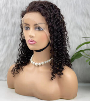 Gerçek Front Lace Tül Peruk - Afro Dalga - Doğal 50-55Cm 10 Gerçek Front Lace Tül Peruk - Afro Dalga - Doğal 50-55Cm