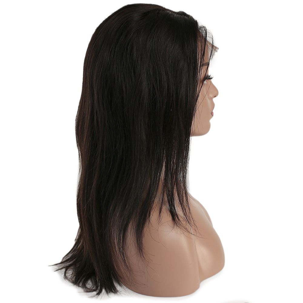Gerçek Front Lace Tül Peruk - Düz - Siyah 50-55Cm 4 Gerçek Front Lace Tül Peruk - Düz - Siyah 50-55Cm - Görsel 2