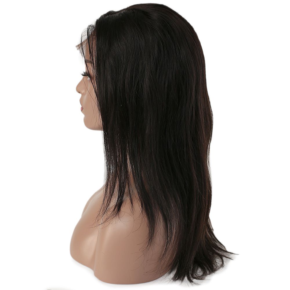 Gerçek Front Lace Tül Peruk - Düz - Siyah 50-55Cm 5 Gerçek Front Lace Tül Peruk - Düz - Siyah 50-55Cm - Görsel 3