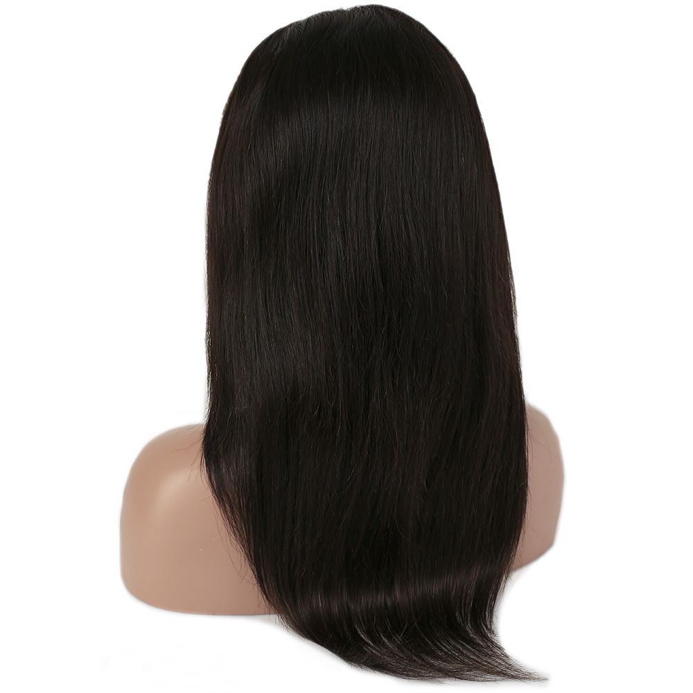 Gerçek Front Lace Tül Peruk - Düz - Siyah 50-55Cm 6 Gerçek Front Lace Tül Peruk - Düz - Siyah 50-55Cm - Görsel 4