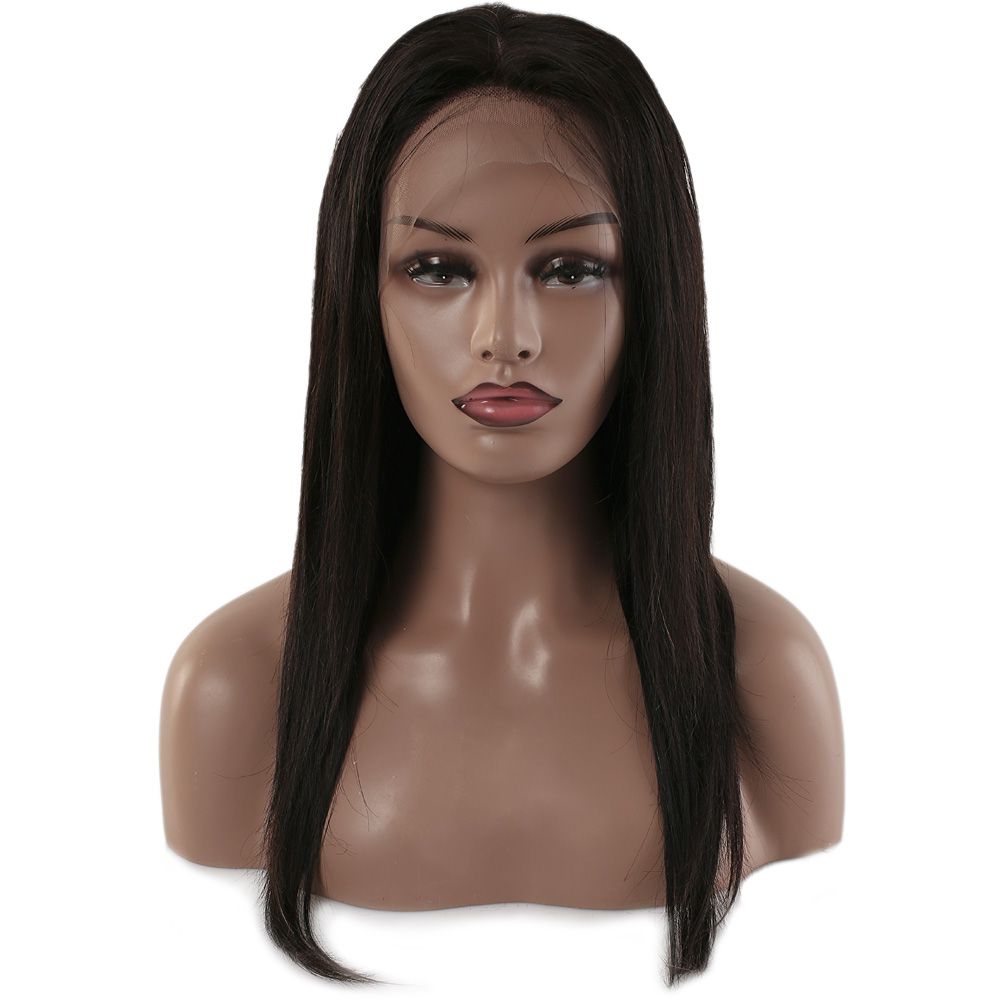 Gerçek Front Lace Tül Peruk - Düz - Siyah 50-55Cm 3 Gerçek Front Lace Tül Peruk - Düz - Siyah 50-55Cm