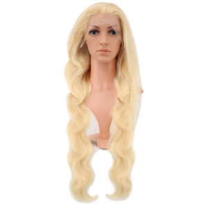 Alsancak Peruk Tüm Renk Ve Modeller Stoklarımızda 45 Gerçek Front Lace Dalgalı Platin Tül Peruk - 85-90Cm