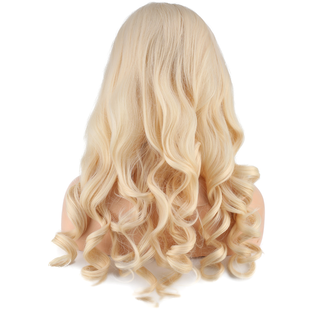 Dalgalı Perçemli Uzun Fiber Sentetik Peruk - Platin 7 Dalgalı Perçemli Uzun Fiber Sentetik Peruk - Platin - Görsel 5