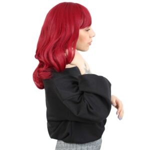 Dalgalı Perçemli Orta Boy Fiber Sentetik Peruk - Kızıl 7 Dalgalı Perçemli Orta Boy Fiber Sentetik Peruk - Kızıl