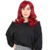 Dalgalı Perçemli Orta Boy Fiber Sentetik Peruk - Kızıl 2 Dalgalı Perçemli Orta Boy Fiber Sentetik Peruk - Kızıl