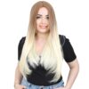 Fiber Sentetik Uzun Düz Peruk - Balköpüğü / Platin Ombreli 1 Fiber Sentetik Uzun Düz Peruk - Balköpüğü / Platin Ombreli