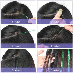 Hair Tinsel Saç Simi - Ht11 8 Hair Tinsel Saç Simi - Ht11