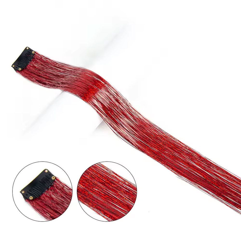 Klipsli Hair Tinsel Saç Simi - Htk14 3 Klipsli Hair Tinsel Saç Simi - Htk14