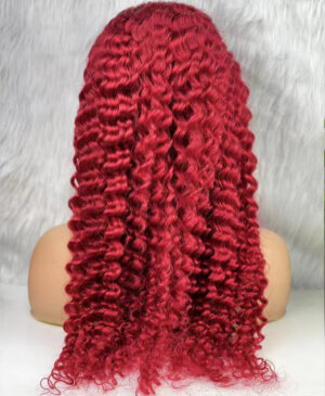 Gerçek Front Lace Tül Peruk - Derin Dalgalı - Kızıl 70-75Cm 12 Gerçek Front Lace Tül Peruk - Derin Dalgalı - Kızıl 70-75Cm