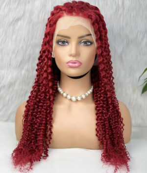 Alternative View Of Gerçek Front Lace Tül Peruk - Kabarık Afro - Kızıl 70-75Cm