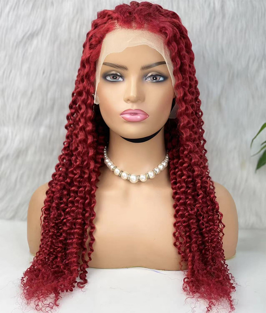 Gerçek Front Lace Tül Peruk - Kabarık Afro - Kızıl 70-75Cm 4 Gerçek Front Lace Tül Peruk - Kabarık Afro - Kızıl 70-75Cm - Görsel 2