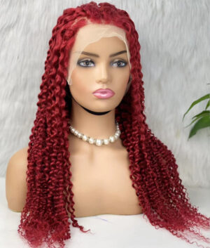 Gerçek Front Lace Tül Peruk - Kabarık Afro - Kızıl 70-75Cm 9 Gerçek Front Lace Tül Peruk - Kabarık Afro - Kızıl 70-75Cm