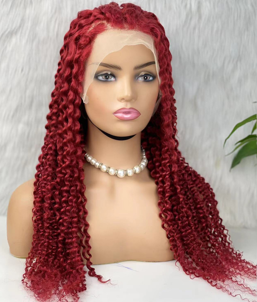 Gerçek Front Lace Tül Peruk - Kabarık Afro - Kızıl 70-75Cm 5 Gerçek Front Lace Tül Peruk - Kabarık Afro - Kızıl 70-75Cm - Görsel 3