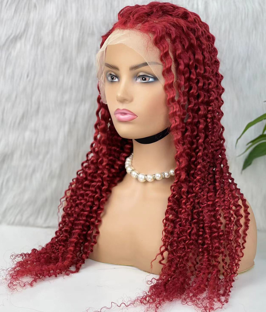 Gerçek Front Lace Tül Peruk - Kabarık Afro - Kızıl 70-75Cm 6 Gerçek Front Lace Tül Peruk - Kabarık Afro - Kızıl 70-75Cm - Görsel 4