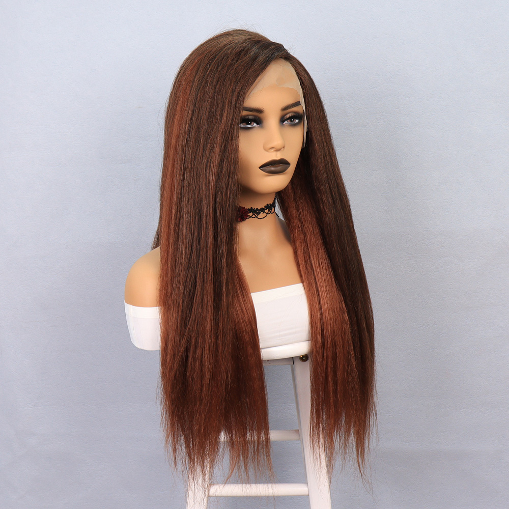 Kızıl Kahve Yaki Afro Peruk 4 Kızıl Kahve Yaki Afro Peruk - Görsel 2