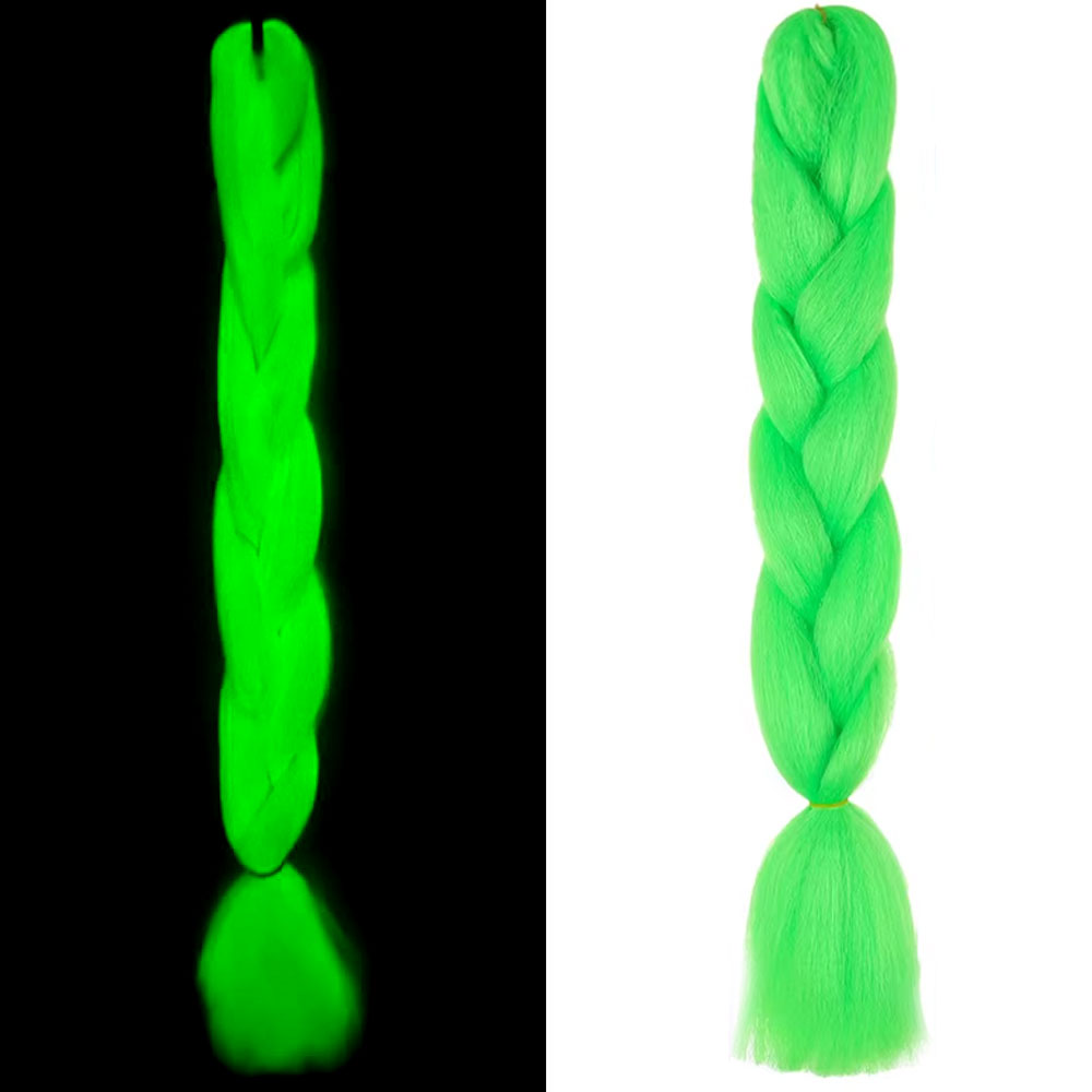 Fosforlu Neon Örgülük Saç Esperer 100 Gr. - Yeşil 3 Fosforlu Neon Örgülük Saç Esperer 100 Gr. - Yeşil