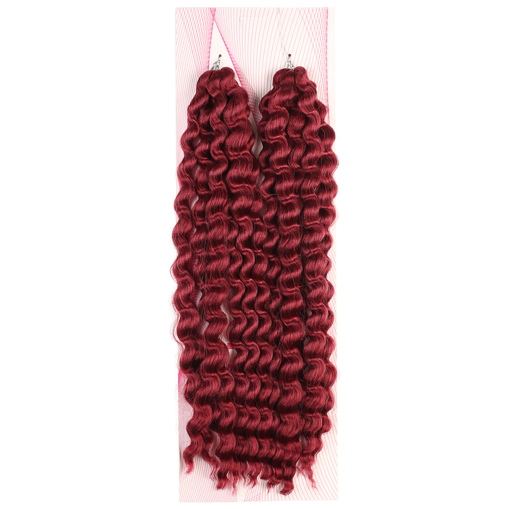 Nice Bulk Afro Su Dalgası Saç - Kızıl 3 Nice Bulk Afro Su Dalgası Saç - Kızıl