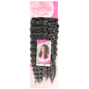 Nice Bulk Afro Su Dalgası Saç - Siyah / Gri Ombreli 6 Nice Bulk Afro Su Dalgası Saç - Siyah / Gri Ombreli