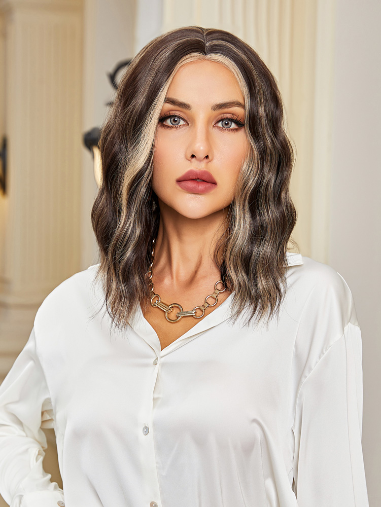 Kahverengi / Balköpüğü Röfleli Küt Tül Peruk 3 Kahverengi / Balköpüğü Röfleli Küt Tül Peruk