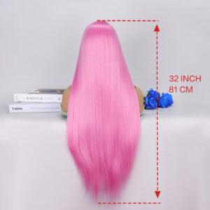 Pembe Ekstra Uzun Tül Peruk 12 Pembe Ekstra Uzun Tül Peruk