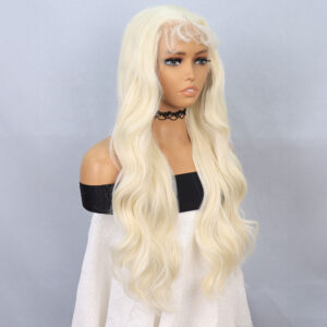Platin Fiber Sentetik Front Lace Tül Peruk 8 Platin Fiber Sentetik Front Lace Tül Peruk