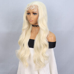 Platin Fiber Sentetik Front Lace Tül Peruk 9 Platin Fiber Sentetik Front Lace Tül Peruk