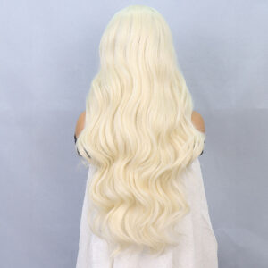 Platin Fiber Sentetik Front Lace Tül Peruk 10 Platin Fiber Sentetik Front Lace Tül Peruk