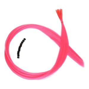 Renkli Sentetik Boncuk Kaynaklık Saç + Takım Aparatı - Pembe - 10 Adet 5 Renkli Sentetik Boncuk Kaynaklık Saç + Takım Aparatı - Pembe - 10 Adet