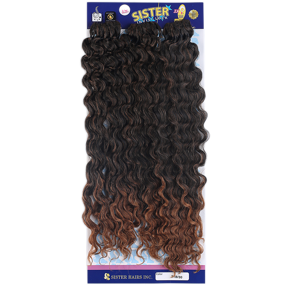 Sister Afro Dalgası Saç-Siyah Kahve Ombreli 1/30 3 Sister Afro Dalgası Saç-Siyah Kahve Ombreli 1/30