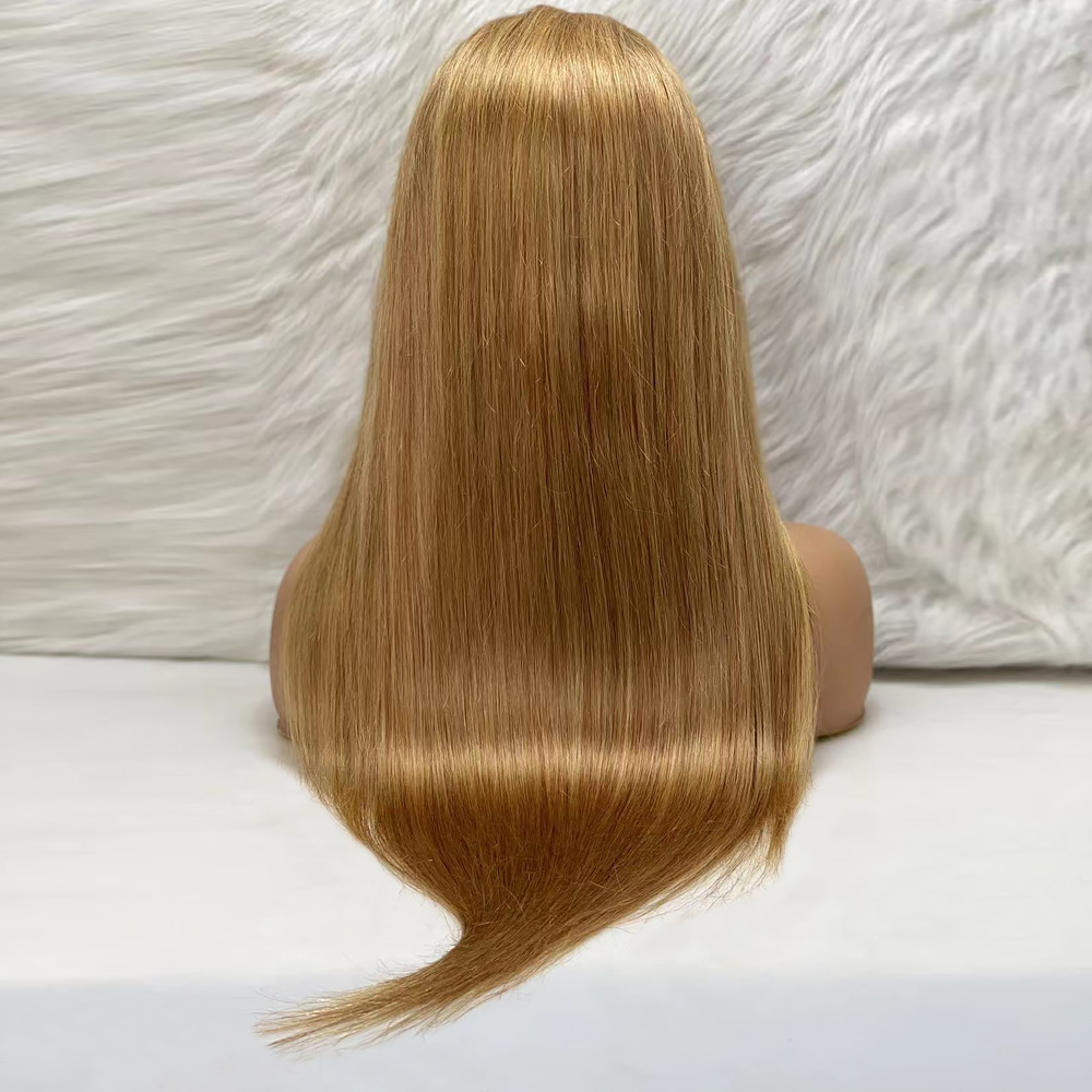 Düz Front Lace Gerçek Tül Peruk - Kumral - 70-75Cm 7 Düz Front Lace Gerçek Tül Peruk - Kumral - 70-75Cm - Görsel 5